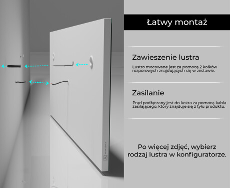 Lustro Łazienkowe Podświetlane LED12 #11