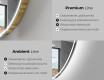 Lustro nieregularne podświetlane dekoracyjne LED M223 #2