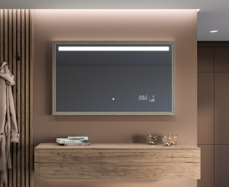 Lustro Łazienkowe Prostokątne LED Loft FrameLine L12 #12
