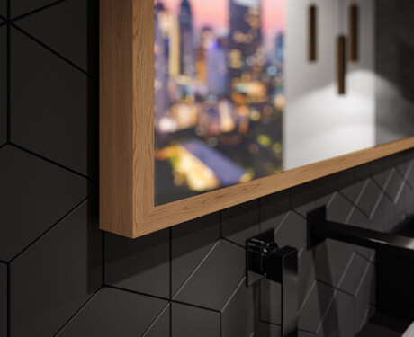 Lustro Łazienkowe Prostokątne LED Loft FrameLine L128 #3