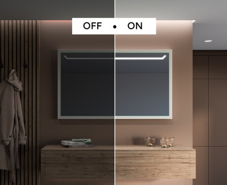 Lustro Łazienkowe Prostokątne LED Loft FrameLine L128 #5