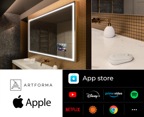 Lustro Łazienkowe Podświetlane LED Smart L49 Apple #2
