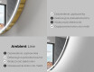 Lustro LED nieregularne z oświetleniem na ścianę E223 #2